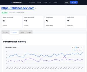 CheckWebPulse – Plataforma de monitorización de webs (SaaS)